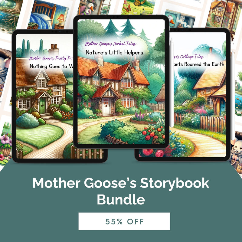 Mother Goose’s Storybook Bundle: 3 Rhyming Nature Tales for Kids (Digital Download)