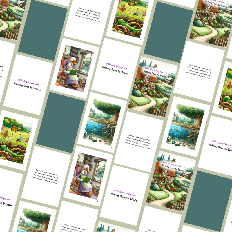 Mother Goose’s Storybook Bundle: 3 Rhyming Nature Tales for Kids (Digital Download)